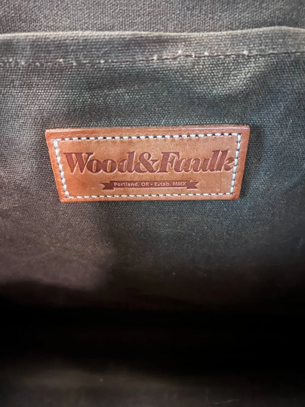 Wood and Faulk Weekender Bag